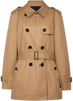 (Women) COACH SS22 Brown Solid Double-Breasted Trench Coat Long Sleeve Casual. F34022 (Women) COACH SS22 Brown Solid Double-Breasted Trench Coat Long Sleeve Casual. F34022