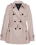 Order (Women) COACH SS22 Gray-White Double-Breasted Casual Long Sleeve Trench Coat F34022-C4Q