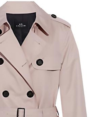 (Women) COACH SS22 Gray-White Double-Breasted Casual Long Sleeve Trench Coat F34022-C4Q Shop (Women) COACH SS22 Gray-White Double-Breasted Casual Long Sleeve Trench Coat F34022-C4Q