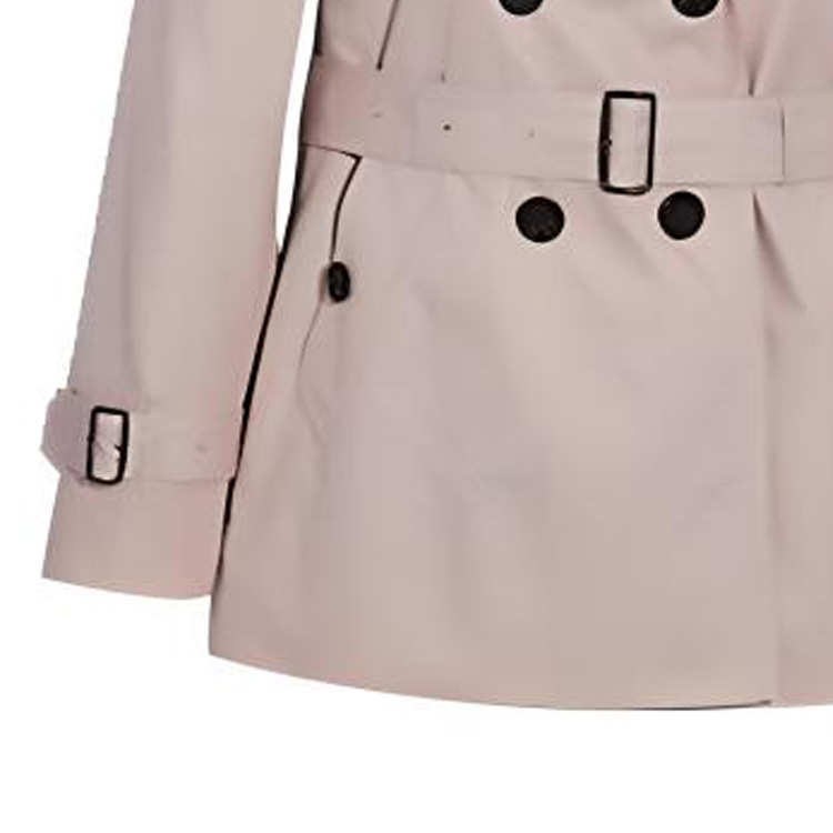 Purchase (Women) COACH SS22  Gray-White Double-Breasted Casual Long Sleeve Trench Coat F34022-C4Q