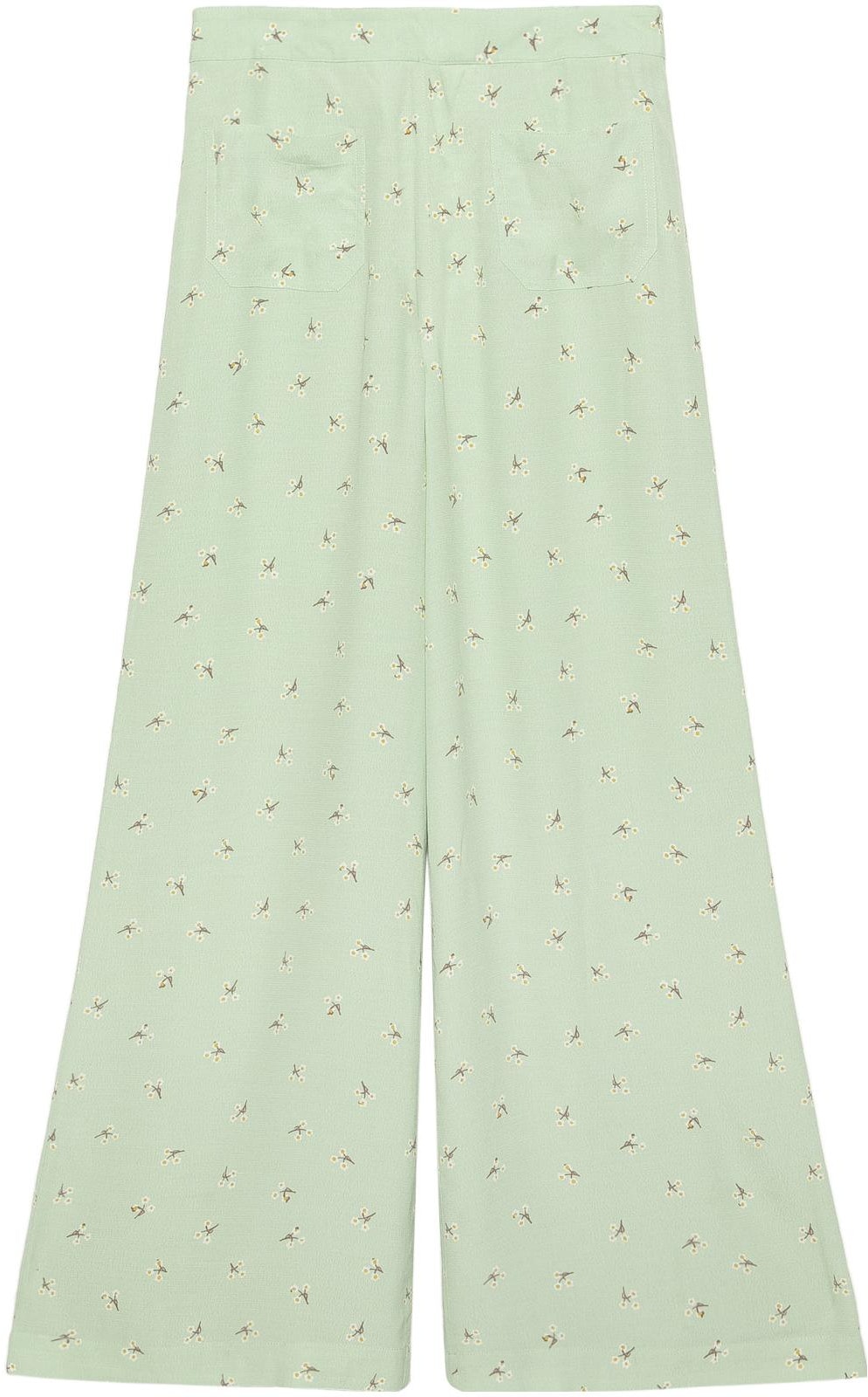 women-coach-ss-22-green-floral-print-straight-leg-casual-pants-ca-711-gn