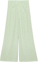 (Women) COACH SS22 Green Floral Print Straight-Leg Casual Pants CA711-GN (Women) COACH SS22 Green Floral Print Straight-Leg Casual Pants CA711-GN