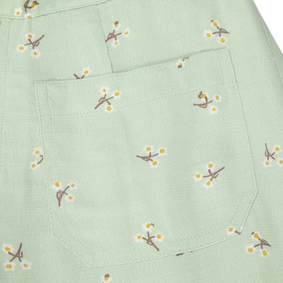 (W) コーチ SS22 グリーンフローラルプリント ストレートレッグカジュアルパンツ CA711-GN Purchase (W) コーチ SS22 グリーンフローラルプリント ストレートレッグカジュアルパンツ CA711-GN