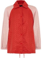 (Women) COACH SS22 Red Colorblock Single-Breasted Jacket CA705-DN8 (Women) COACH SS22 Red Colorblock Single-Breasted Jacket CA705-DN8