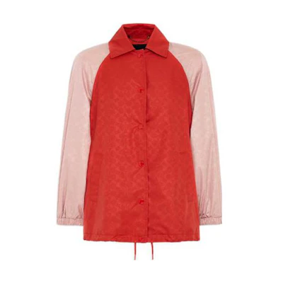 (Women) COACH SS22 Red Colorblock Single-Breasted Jacket CA705-DN8