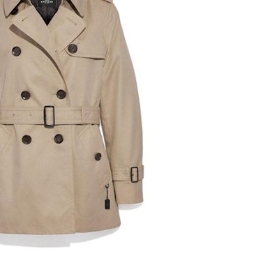 (W) COACH SS22 Gabardina Kaki Doble Botonadura Largo Medio. F33970-EAL Purchase (W) COACH SS22 Gabardina Kaki Doble Botonadura Largo Medio. F33970-EAL