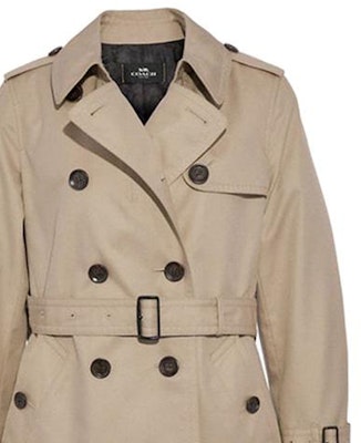 (W) COACH SS22 Gabardina Kaki Doble Botonadura Largo Medio. F33970-EAL Details for (W) COACH SS22 Gabardina Kaki Doble Botonadura Largo Medio. F33970-EAL