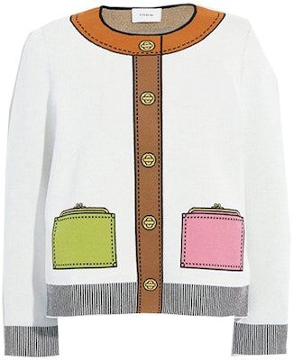 (W) 蔻驰 SS22 白色光学错觉细节圆领卫衣 CA396-IVO Order (W) 蔻驰 SS22 白色光学错觉细节圆领卫衣 CA396-IVO