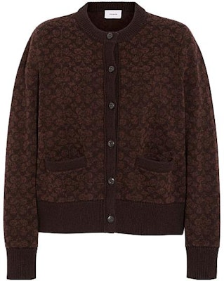 (W) COACH SS23 棕色徽标印花针织开衫. CJ351-VQY Buy (W) COACH SS23 棕色徽标印花针织开衫. CJ351-VQY