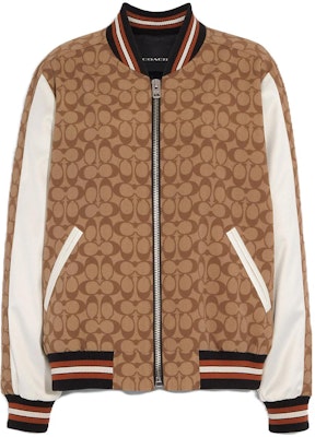 (Women) COACH SS23 Brown Solid Zip-Up Stand Collar Jacket CG666-E7V Order (Women) COACH SS23 Brown Solid Zip-Up Stand Collar Jacket CG666-E7V