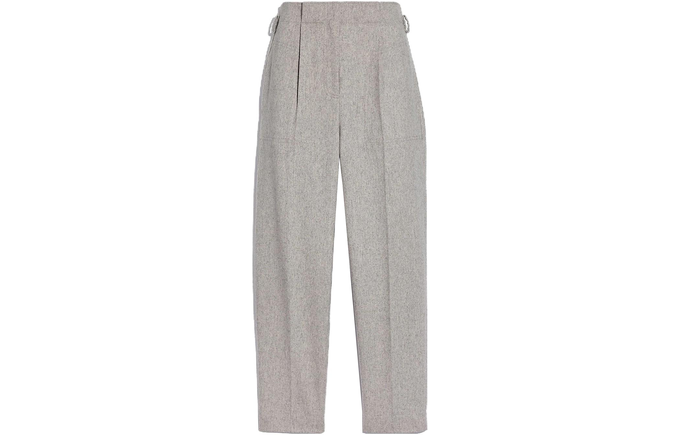 Order (W) コーチ SS23 ハイウエスト ストレートレッグ カジュアルパンツ グレー. C0436-GRY