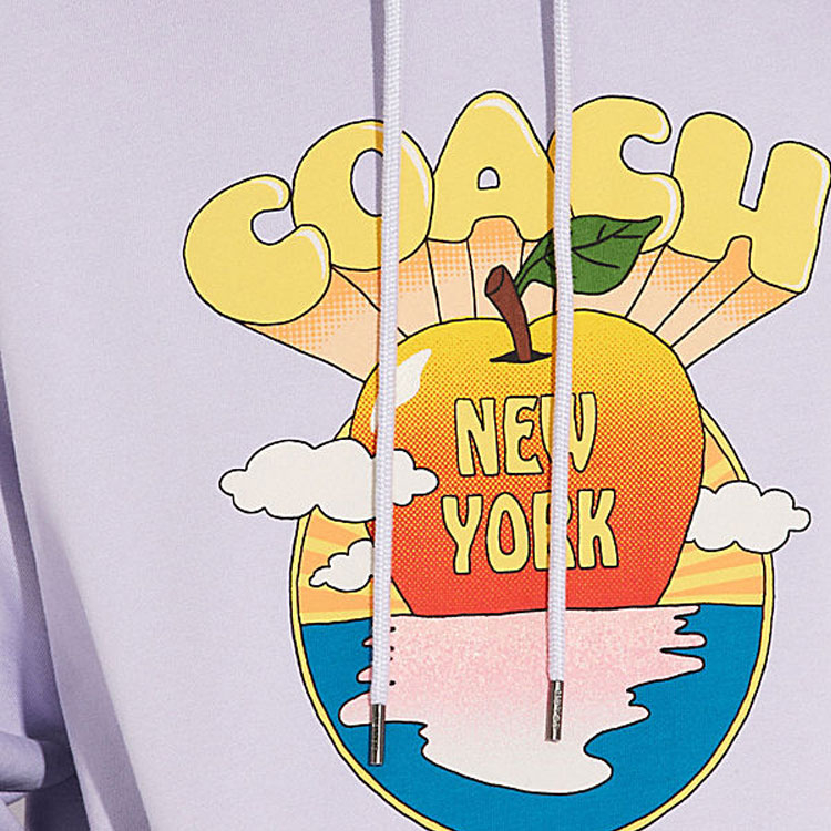 (Women) COACH SS23  Light Purple Hoodie with Logo Print. CJ469-LAV 圖 7