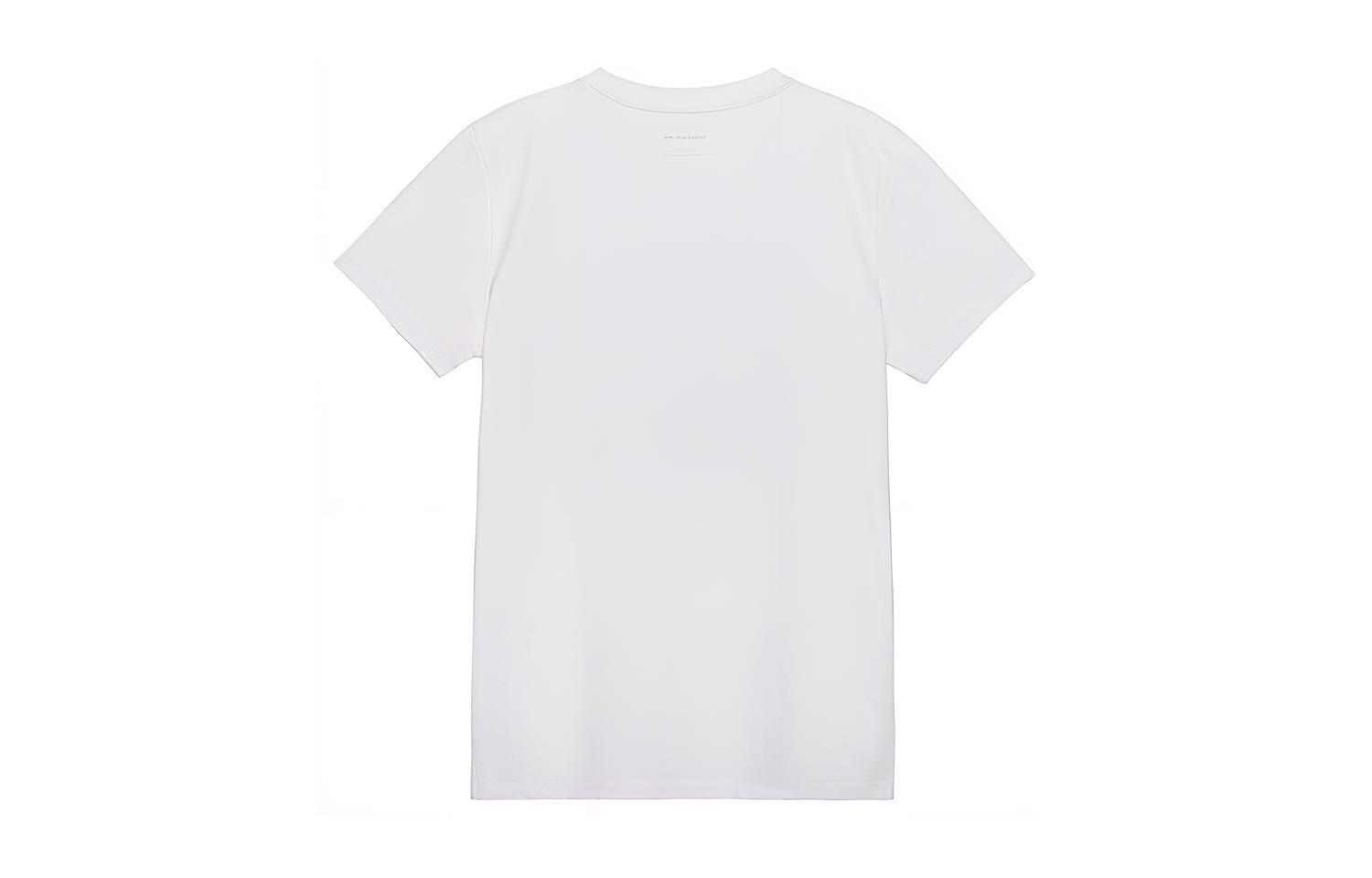 Lookbook (W) COACH SS23 Kaos Putih Lengan Pendek Crewneck dengan Logo Print. C8775-WHT