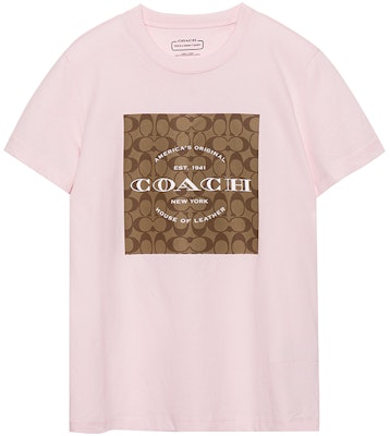(W) COACH SS23 粉紅標誌印花圓領T恤。 C8775-LPK Order (W) COACH SS23 粉紅標誌印花圓領T恤。 C8775-LPK