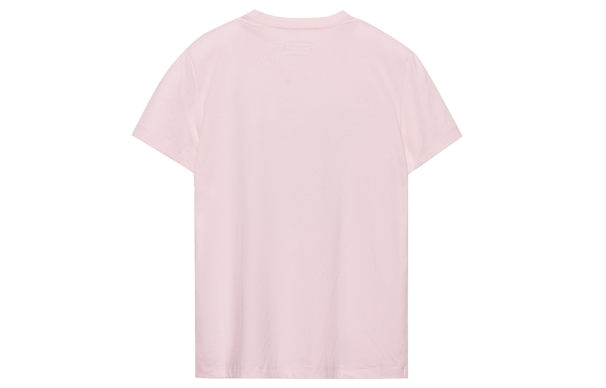 Lookbook (W) COACH SS23 粉紅標誌印花圓領T恤。 C8775-LPK