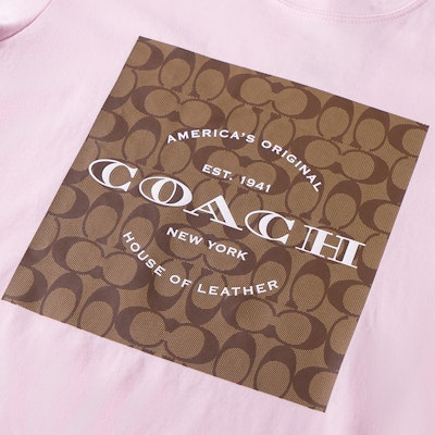 (W) COACH SS23 粉紅標誌印花圓領T恤。 C8775-LPK Shop (W) COACH SS23 粉紅標誌印花圓領T恤。 C8775-LPK