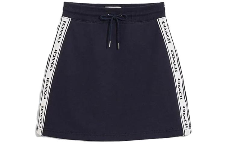 Order (W) コーチ SS23 サイドストライプ柄ドローストリングスカート CE422-LAV
