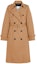 Order (Women) COACH SS23 Solid Color Double-Breasted Mid-Length Trench Coat CH406-KHA