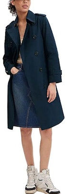 (Women) COACH SS23 Solid Color Double-Breasted Mid-Length Trench Coat CH406-KHA Purchase (Women) COACH SS23 Solid Color Double-Breasted Mid-Length Trench Coat CH406-KHA