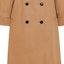 Sizing (Women) COACH SS23 Solid Color Double-Breasted Mid-Length Trench Coat CH406-KHA
