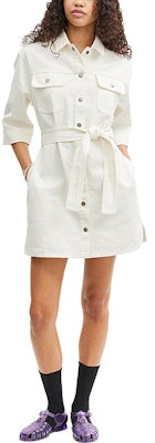 (W) COACH SS23 Gaun Lengan Pendek Denim Putih. CI395-WHT Lookbook (W) COACH SS23 Gaun Lengan Pendek Denim Putih. CI395-WHT