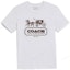 Buy (W) コーチ SS23 ホワイト Tシャツ キャリッジロゴデザイン. C5559-NFY