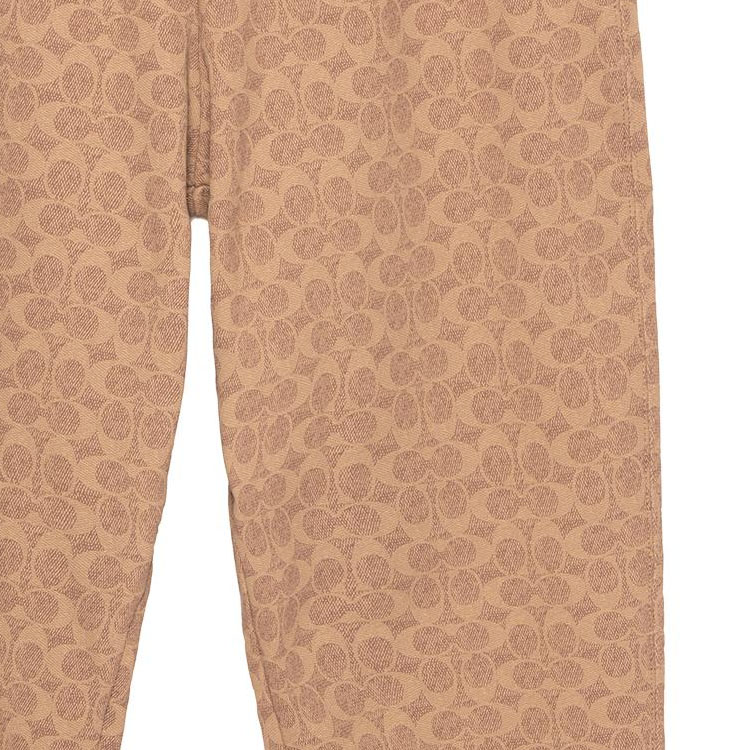 Details for (W) 蔻驰 SS23 全印花休闲针织束脚裤卡其色长裤 CG771-RYU