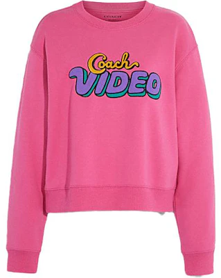 (W) Sudadera Rosa Coach SS23 con Logo Estampado CG662-QDV Order (W) Sudadera Rosa Coach SS23 con Logo Estampado CG662-QDV