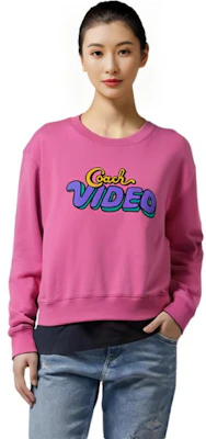 (W) Sudadera Rosa Coach SS23 con Logo Estampado CG662-QDV Details for (W) Sudadera Rosa Coach SS23 con Logo Estampado CG662-QDV
