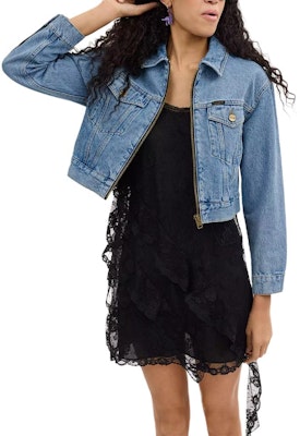 (W) コーチ SS24 ブルーロゴパッチ デニムジャケット 長袖 ジッパー付き. CS109-BLU Lookbook (W) コーチ SS24 ブルーロゴパッチ デニムジャケット 長袖 ジッパー付き. CS109-BLU