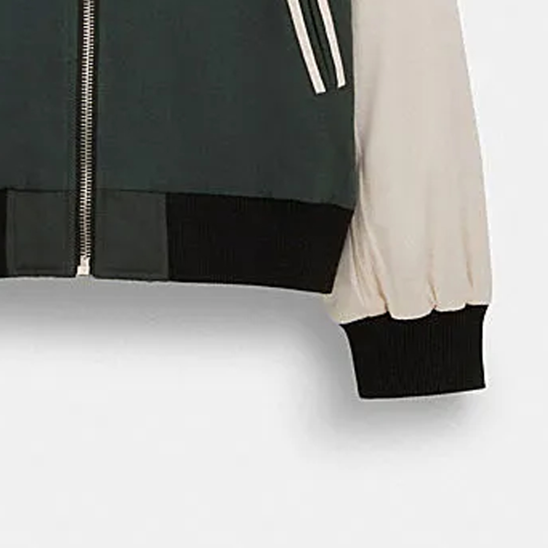 Cheap (W) 蔻驰 SS24 字母印花拼色拉链夹克 森林绿 CO848-FGN