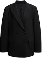 Order (Women) COACH SS24 Double-Breasted Black Long Sleeve Blazer Jacket. CN472-BLK