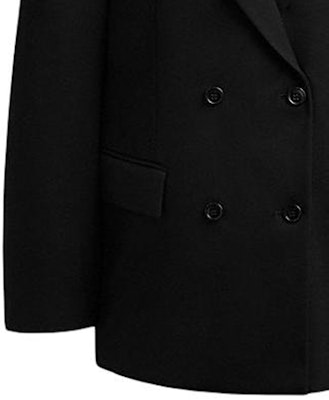 (Women) COACH SS24 Double-Breasted Black Long Sleeve Blazer Jacket. CN472-BLK Details for (Women) COACH SS24 Double-Breasted Black Long Sleeve Blazer Jacket. CN472-BLK