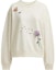 Order (Women) COACH SS24 Floral Print Crewneck Long Sleeve Sweatshirt Cream Color. CT621-CRM