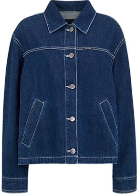 (W) COACH SS24 藍色單排扣Logo補丁牛仔外套 CT235-DDE Order (W) COACH SS24 藍色單排扣Logo補丁牛仔外套 CT235-DDE