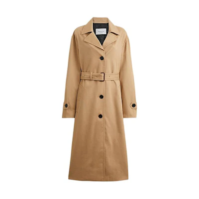(Women) COACH SS24 Long Khaki Belted Trench Coat CS607-KHA