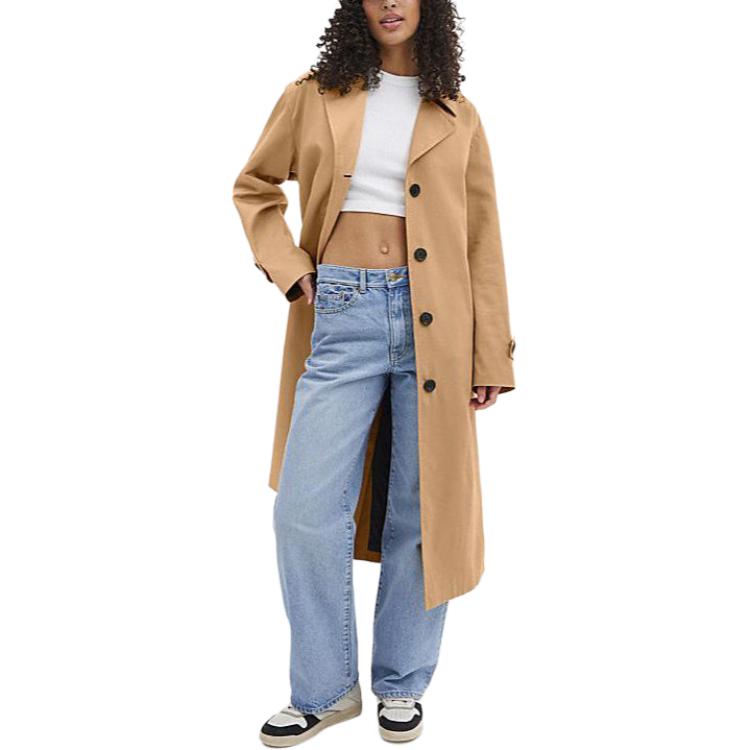 Lookbook (Women) COACH SS24  Long Khaki Belted Trench Coat CS607-KHA