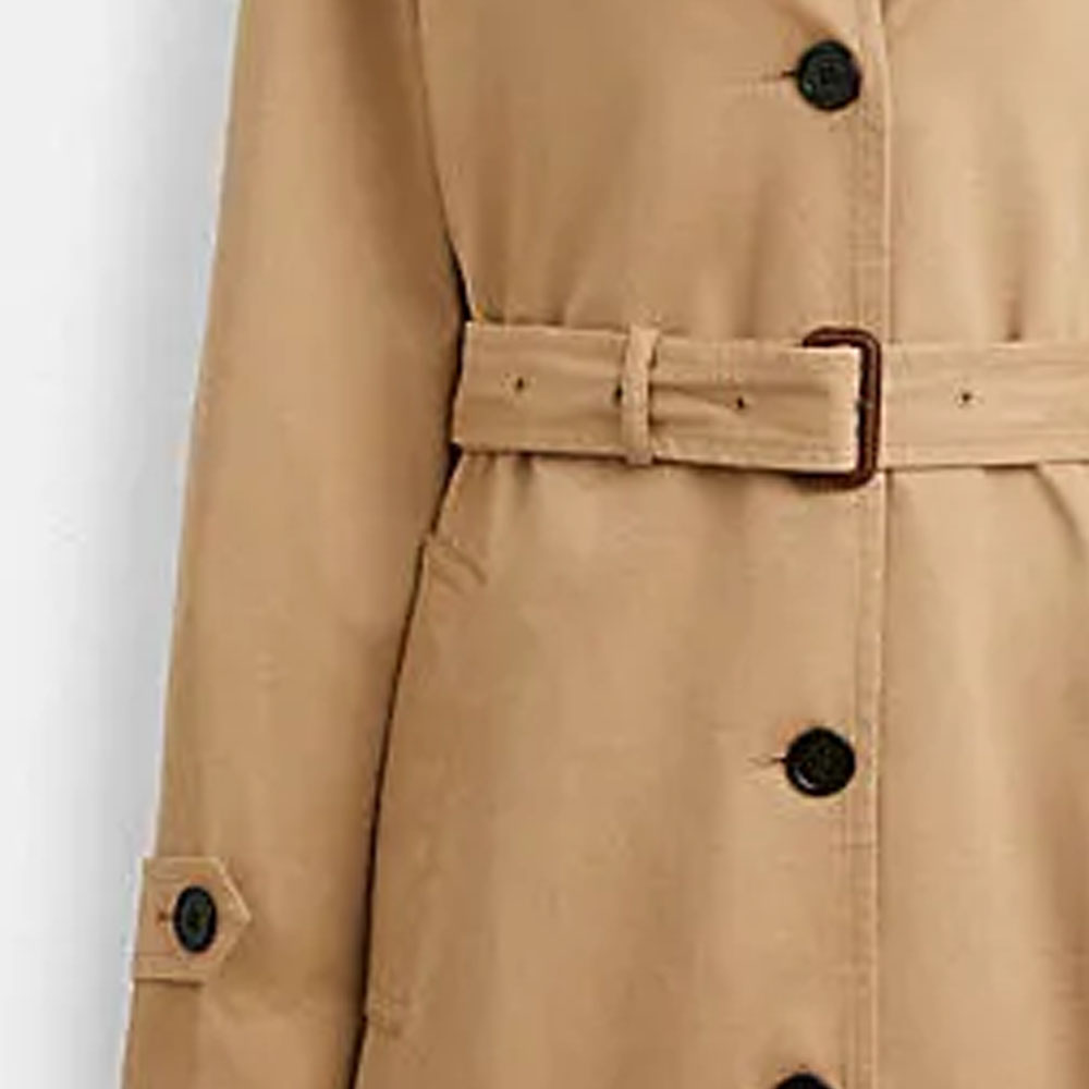Details for (Women) COACH SS24  Long Khaki Belted Trench Coat CS607-KHA