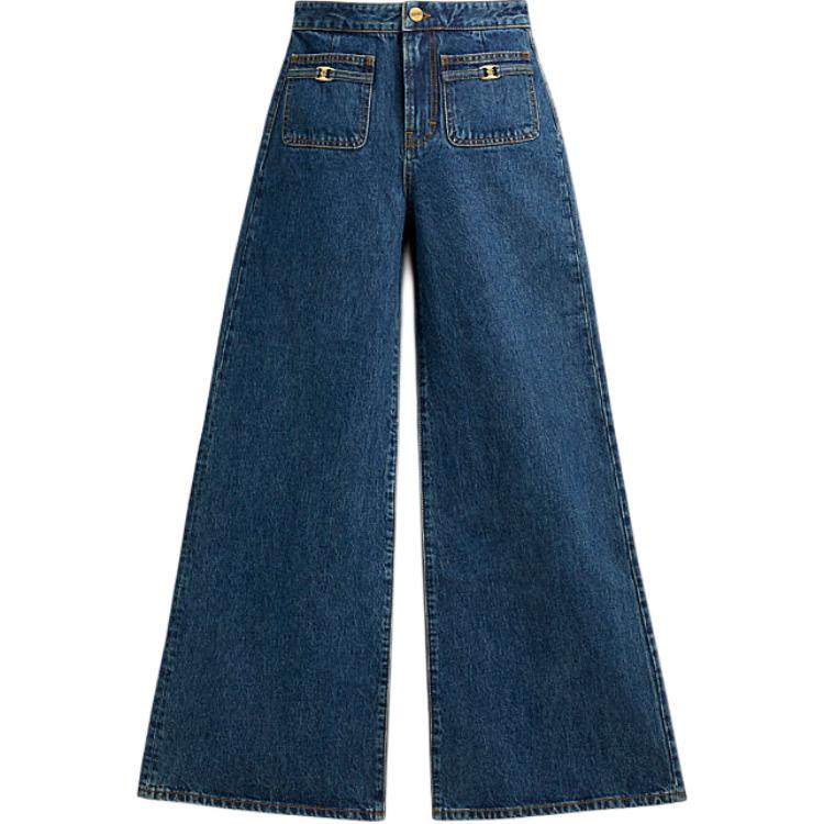 Order (W) COACH SS24 中腰直筒牛仔褲 深藍色 CX403-MZ3