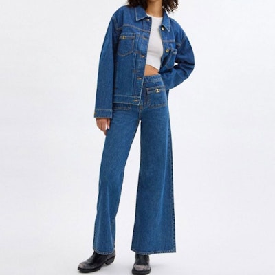 (W) COACH SS24 中腰直筒牛仔褲 深藍色 CX403-MZ3 Lookbook (W) COACH SS24 中腰直筒牛仔褲 深藍色 CX403-MZ3