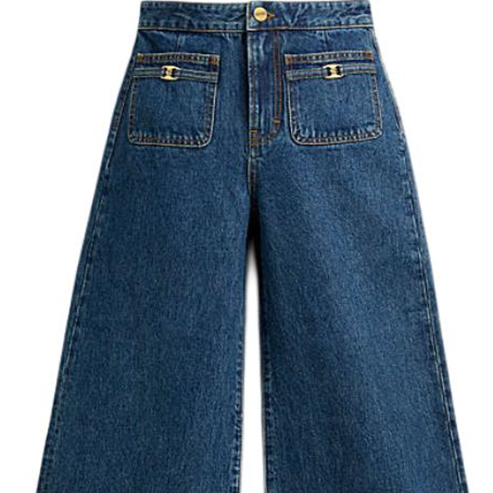 Purchase (W) COACH SS24 中腰直筒牛仔褲 深藍色 CX403-MZ3