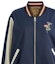 Details for (W) COACH SS24 Jaket Reversible Bordir Bunga Biru Navy. CR298-NAV