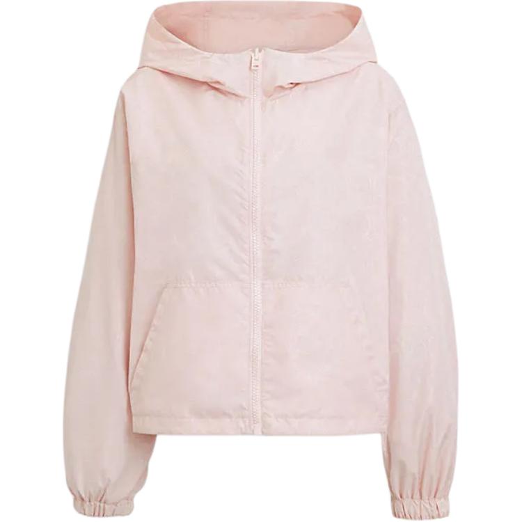 (Women) COACH SS24  Pink Heart Logo Print Zip-Up Hooded Jacket CT701-PIN 圖 2