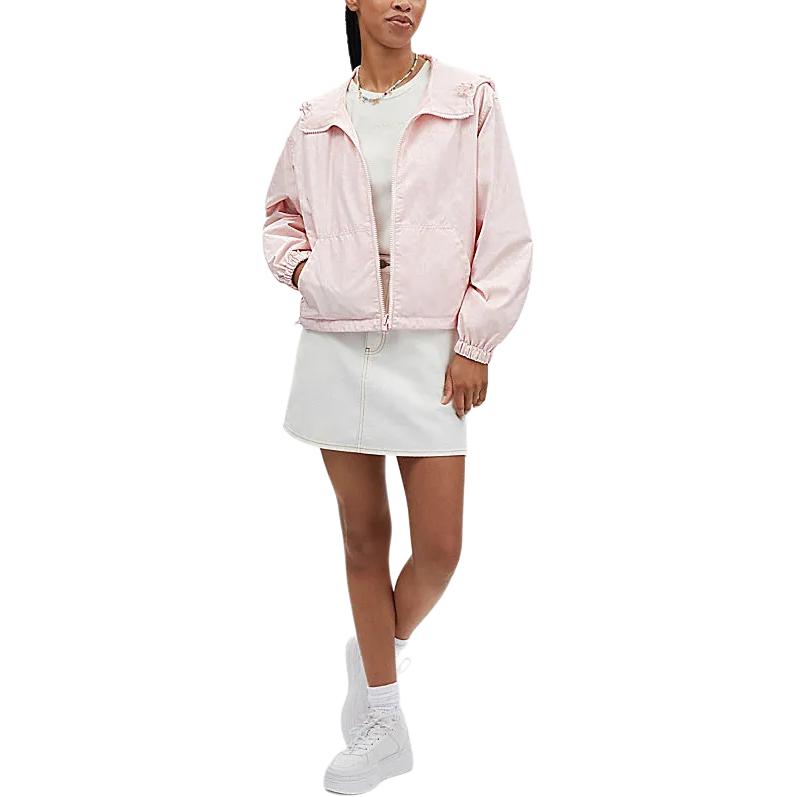 (Women) COACH SS24  Pink Heart Logo Print Zip-Up Hooded Jacket CT701-PIN 圖 3