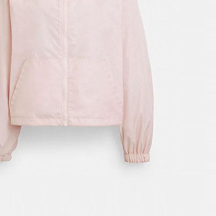 (Women) COACH SS24  Pink Heart Logo Print Zip-Up Hooded Jacket CT701-PIN 圖 8