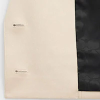 Details for (W) COACH SS24 單色單排扣短版西裝外套 卡其色 CR732-KHA