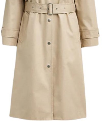 (Women) COACH SS24 Solid Single-Breasted Belted Trench Coat in Light Khaki. CT428-LKH Sizing (Women) COACH SS24 Solid Single-Breasted Belted Trench Coat in Light Khaki. CT428-LKH