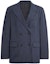 Order (Women) COACH SS24 Striped Double-Breasted Blazer Navy Blue. CN472-NVWT