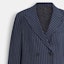 Sizing (Women) COACH SS24 Striped Double-Breasted Blazer Navy Blue. CN472-NVWT