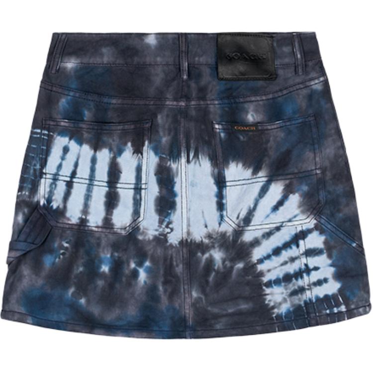 Lookbook (Women) COACH SS24  Tie-Dye Cotton Skirt Light Blue CT005-LBL